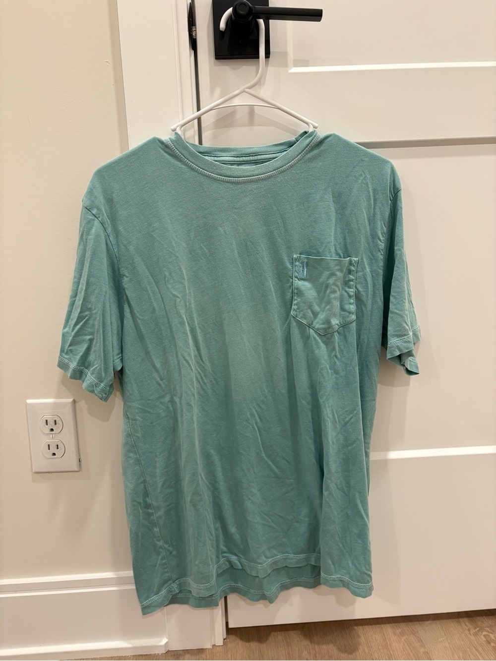 Johnnie-O Short Sleeve Pocket Tee in Seafoam